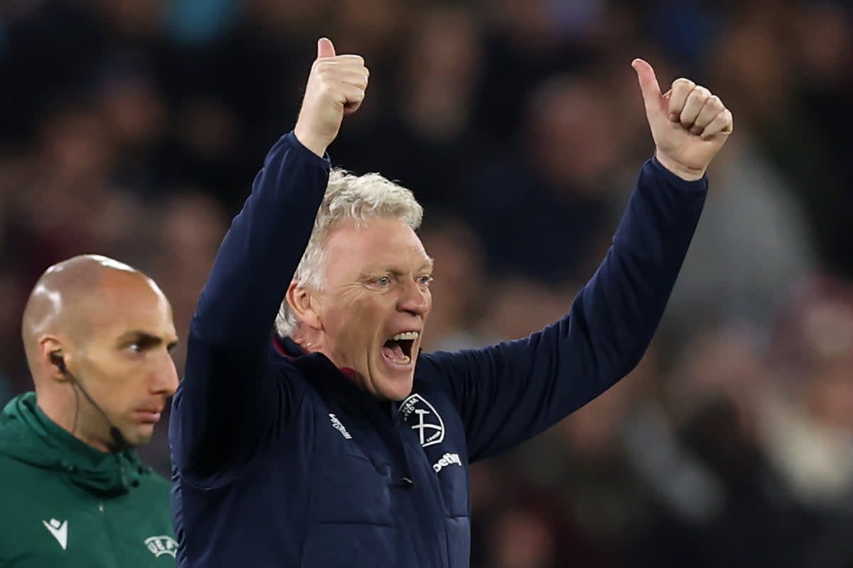 David Moyes could not contain his delight on Thursday night  (Getty Images)