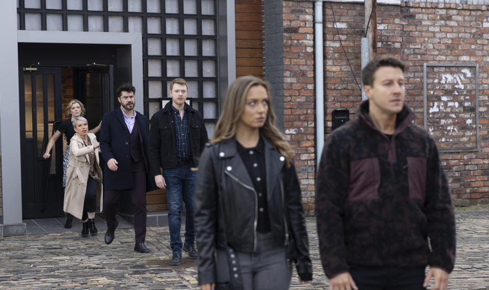 FROM ITV

STRICT EMBARGO - No Use Before Tuesday 5th December 2023

Coronation Street - Ep 1113738

Friday 15th December 2023

Ryan Connor [RYAN PRESCOTT] leaves the Bistro with Daniel Osbourne [ROB MALLARD] in hot pursuit and a fight breaks out. Crystal [ERIN AUSTEN] tells Ryan sheâ€™s prepared to give him another chance, she leaves for Glasgow in two daysâ€™ time and itâ€™s up to him if he wants to go with her.  

Picture contact - David.crook@itv.com

Photographer - Danielle Baguley

This photograph is (C) ITV and can only be reproduced for editorial purposes directly in connection with the programme or event mentioned above, or ITV plc. This photograph must not be manipulated [excluding basic cropping] in a manner which alters the visual appearance of the person photographed deemed detrimental or inappropriate by ITV plc Picture Desk. This photograph must not be syndicated to any other company, publication or website, or permanently archived, without the express written permission of ITV Picture Desk. Full Terms and conditions are available on the website www.itv.com/presscentre/itvpictures/terms
