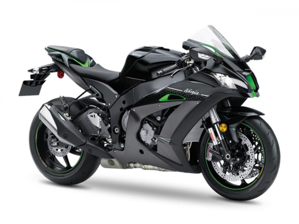 2018 ZX-10R SE以黑底色為主軸搭配綠色點綴。