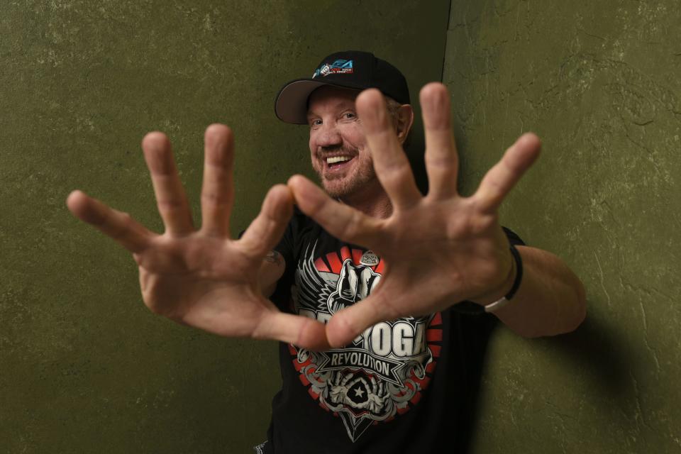 Diamond Dallas Page poses for a photo in 2015 in promotion of "The Resurrection of Jake The Snake" at the Sundance Film Festival.