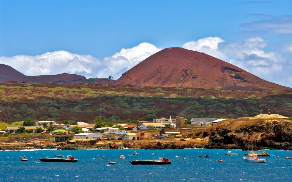 Georgetown the main town on Ascension Island at the African West Coast - Credit: Alamy 