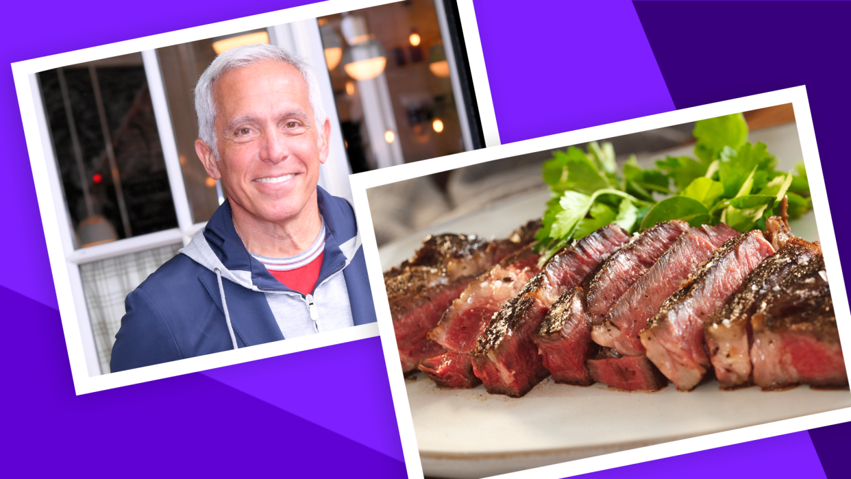 Chef Geoffrey Zakarian shares the best way to cook a hanger steak. (Photo: Getty; Geoffrey Zakarian)