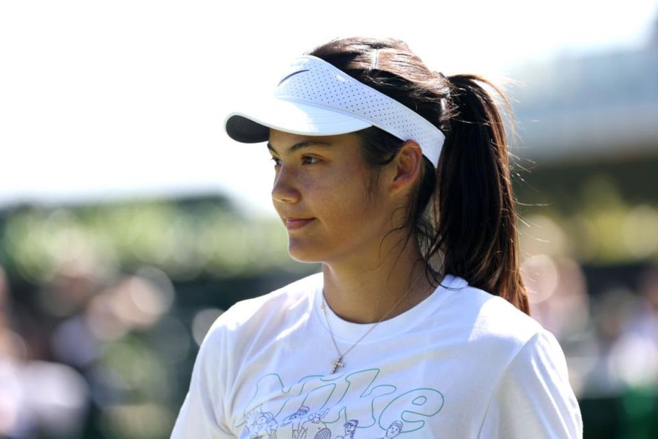 Emma Raducanu is back at Wimbledon having missed last year due to injury (Getty Images)