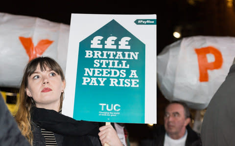 Pay protest - Credit: Wiktor Szymanowicz /Barcroft Images