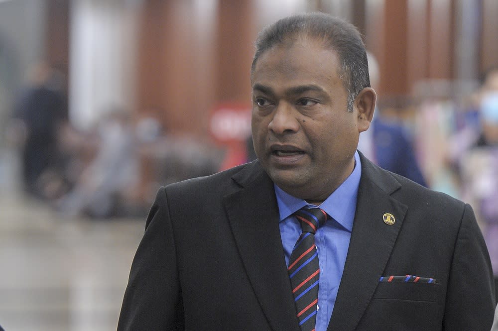 Baling MP Datuk Seri Abdul Azeez Abdul Rahim is pictured at Parliament in Kuala Lumpur July 22, 2020. — Picture by Shafwan Zaidon