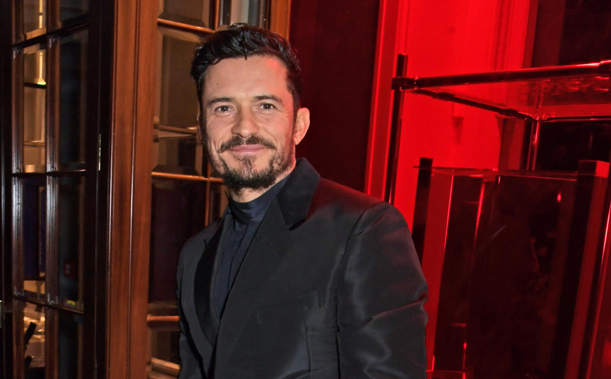 LONDON, ENGLAND - DECEMBER 15:   Orlando Bloom attends the Flaunt Magazine and Dunhill party celebrating 'The Voyage Issue' honouring Orlando Bloom at Bourdon House on December 15, 2019 in London, England.  (Photo by David M. Benett/Dave Benett/Getty Images)