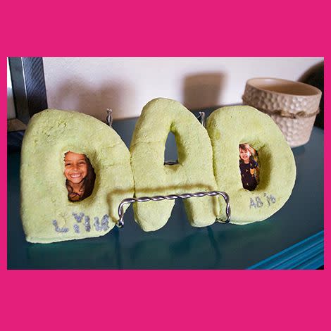 42) Salt Dough Dad Frame