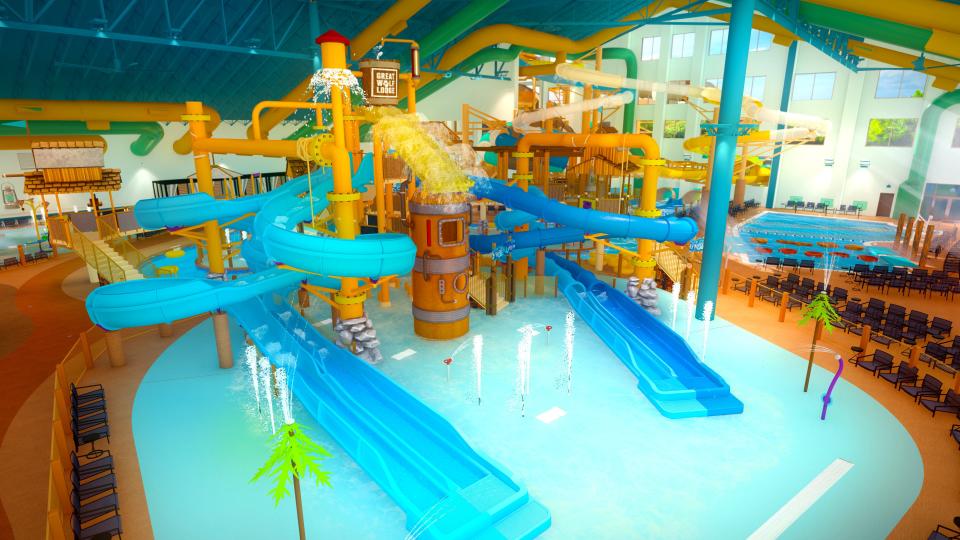 Rendering of the Great Wolf Lodge South Florida water park