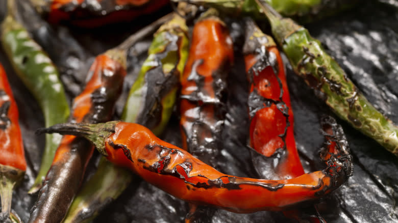 Roasted chile peppers