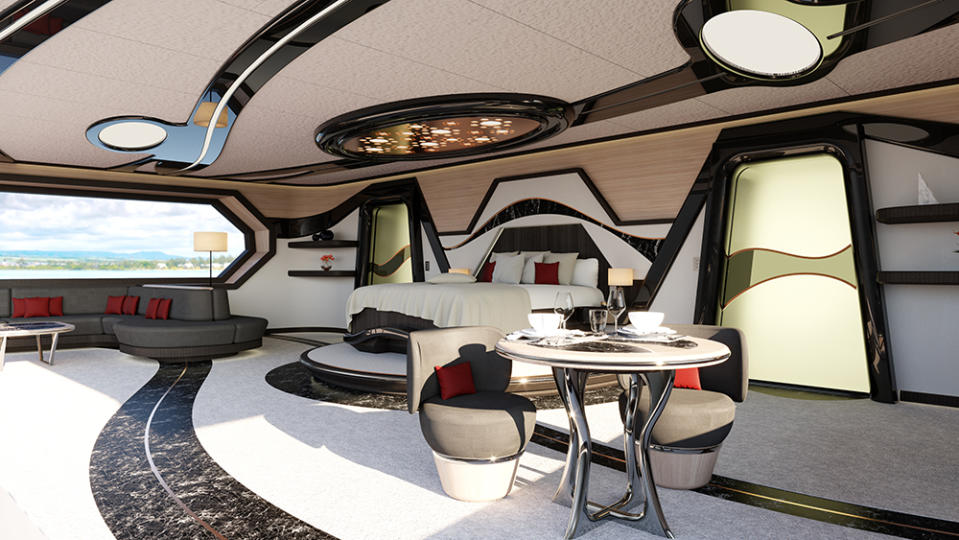 The interior of the Le Mans Superyacht Concept