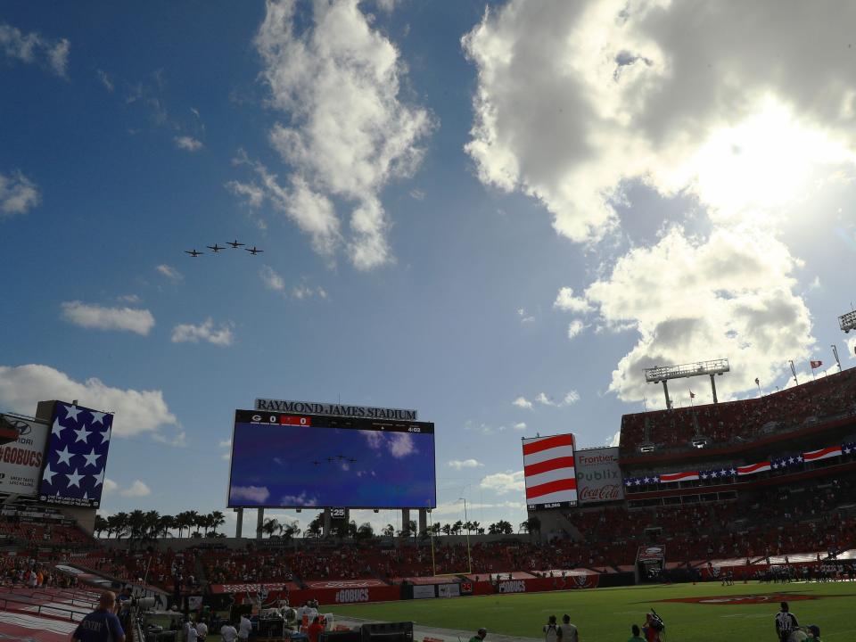 Buccaneers flyover