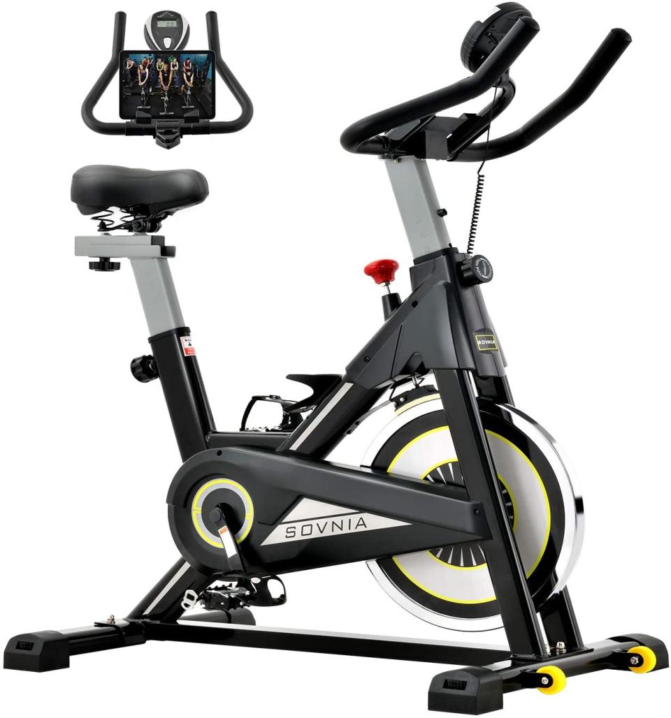 Save 40% on the SOVNIA Stationary Bike. Image via Amazon.