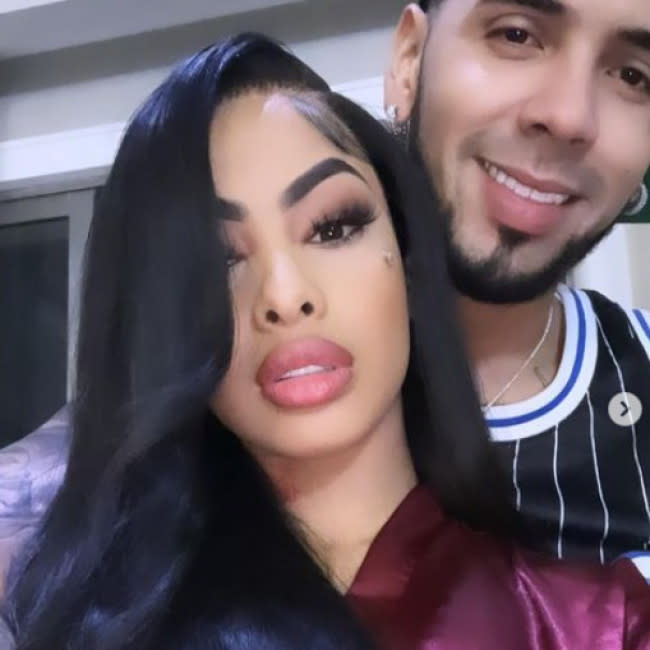 Anuel AA y Yailin credit:Bang Showbiz