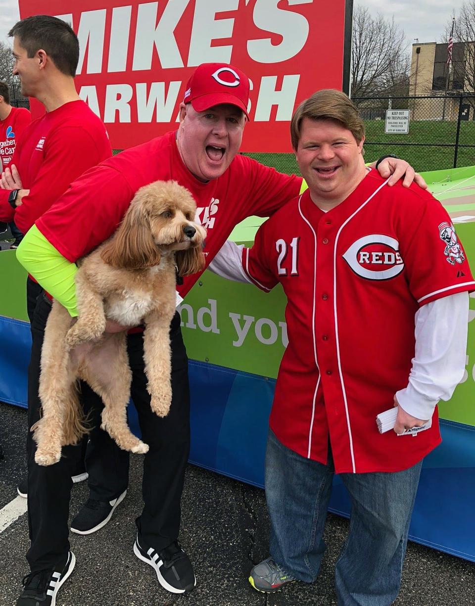 Cincinnati Reds batboy Teddy Kramer will be marching in the opening day parade for the Joe Nuxhall Miracle League Fields.