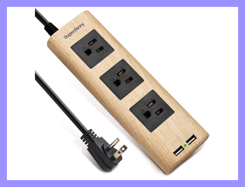 Juice up five devices at once with this good-looking power strip. (Photo: Amazon)
