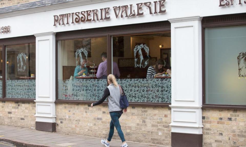 The Patisserie Valerie cafe in Cambridge 