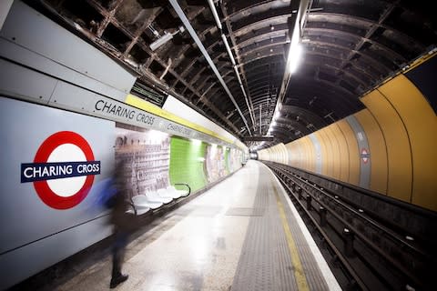 Charing Cross Jubilee line platform