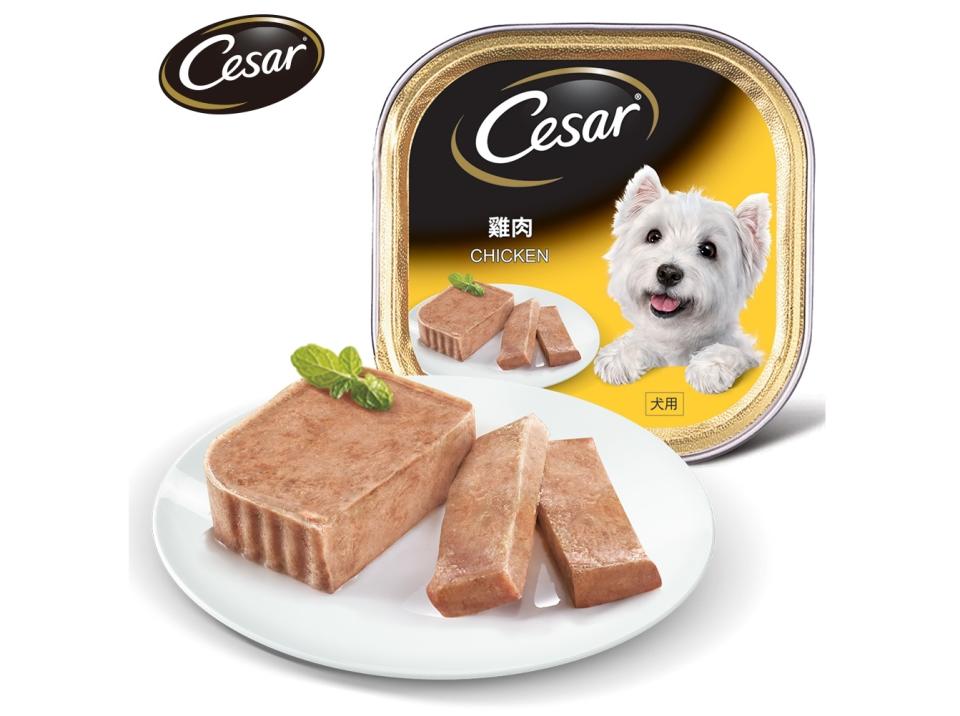 【Cesar西莎】精緻餐盒-雞肉口味100g*24入，免運直送到府。（圖取自Yahoo購物中心）