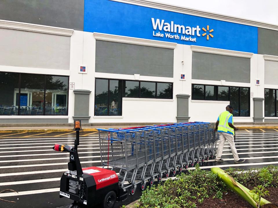 The Walmart Neighborhood Market at 6177 Jog Road, in the Lantana Square shopping center, is among 117 Walmart stores to reopen across 30 states this month, following store renovations taking place across the retail giant.