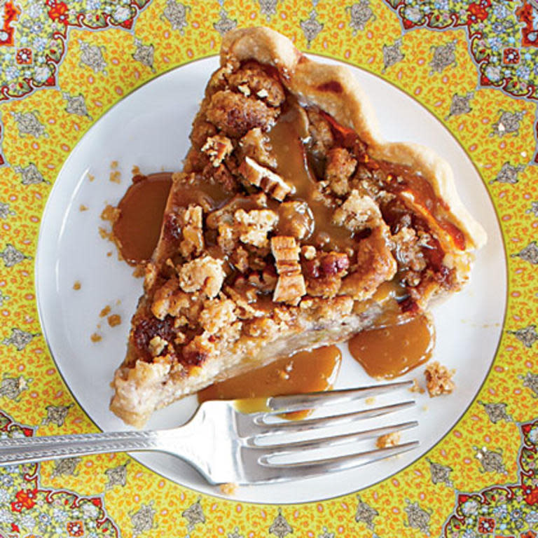 Open-Face Apple Pie with Salted Pecan Crumble