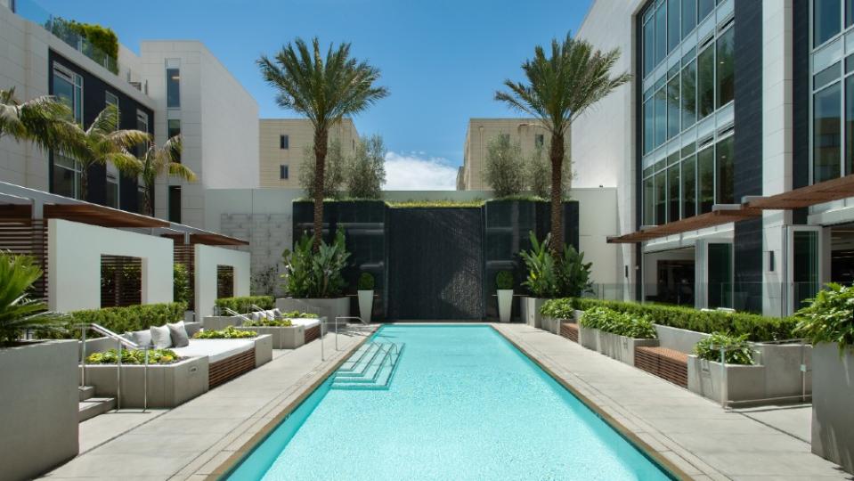 The main pool - Credit: Four Seasons Private Residences Los Angeles