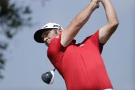 Mar 26, 2017; Austin, TX, USA; Jon Rahm of Spain plays against Dustin Johnson of the United States during the final round of the World Golf Classic - Dell Match Play golf tournament at Austin Country Club. Mandatory Credit: Erich Schlegel-USA TODAY Sports