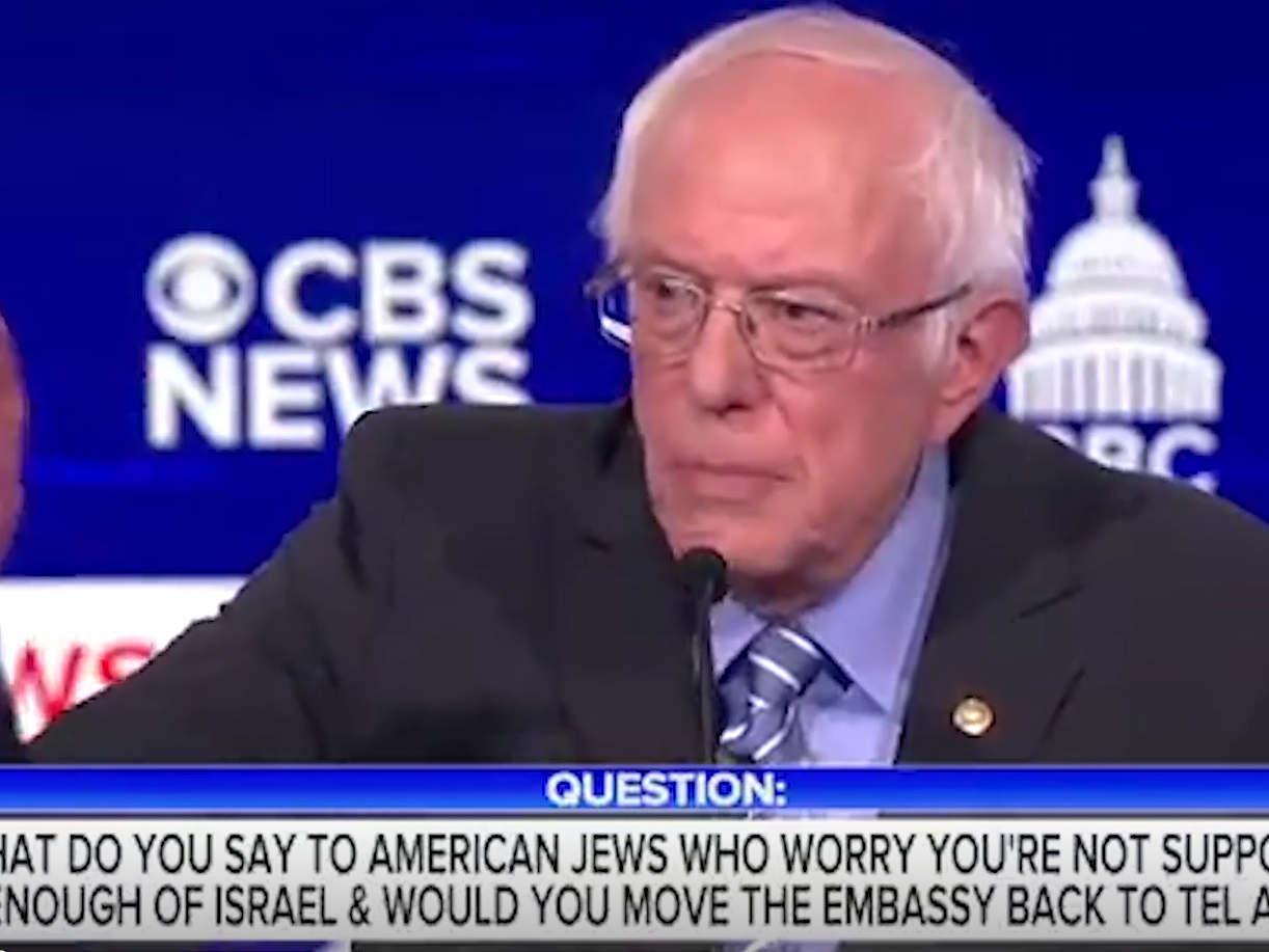 Bernie Sanders calls Netanyahu a "reactionary racist" during a Democratic debate on February 25, 2020, in Charleston, South Carolina: CBS News