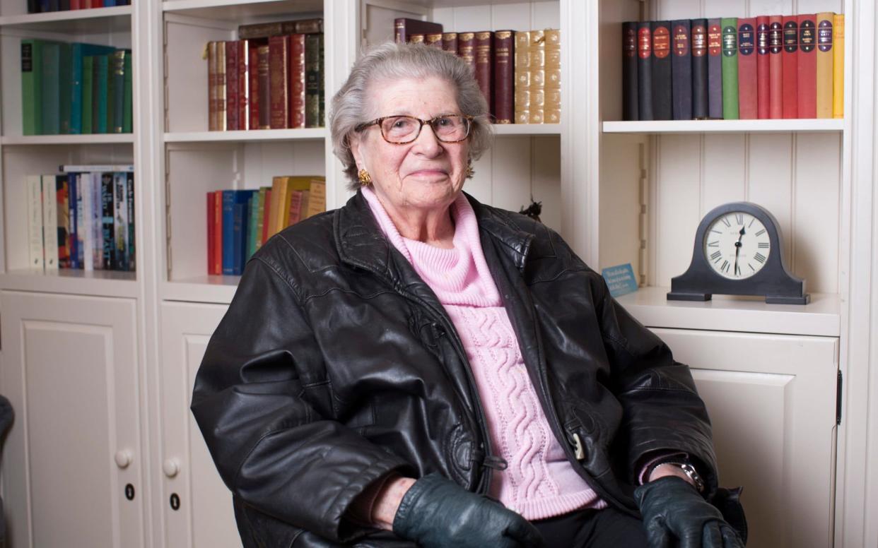 Baroness Trumpington at her Chelsea residence - JEFF GILBERT/The Telegraph