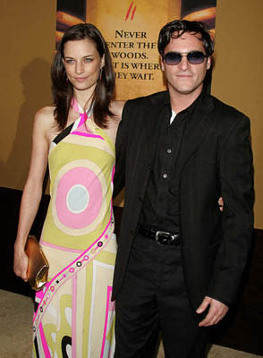 Joaquin Phoenix and Topaz Green at the NY premiere of Touchstone's The Village