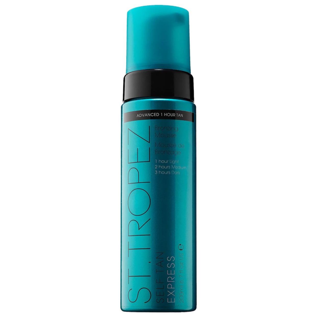 <p><a href="https://go.redirectingat.com?id=74968X1596630&url=https%3A%2F%2Fwww.sephora.com%2Fproduct%2Fself-tan-express-bronzing-mousse-P407448&sref=https%3A%2F%2Fwww.harpersbazaar.com%2Fbeauty%2Fskin-care%2Fg60550773%2Fbest-self-tanning-lotions%2F" rel="nofollow noopener" target="_blank" data-ylk="slk:Shop Now;elm:context_link;itc:0;sec:content-canvas" class="link rapid-noclick-resp">Shop Now</a></p><p>Self-Tan Express Bronzing Mousse</p><p>sephora.com</p><p>$46.00</p><span class="copyright">Sephora</span>