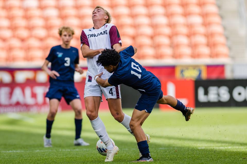 Juan Diego Catholic plays Morgan during the 3A boys soccer championship game at America First Field in Sandy on May 12, 2023. | Ryan Sun, Deseret News