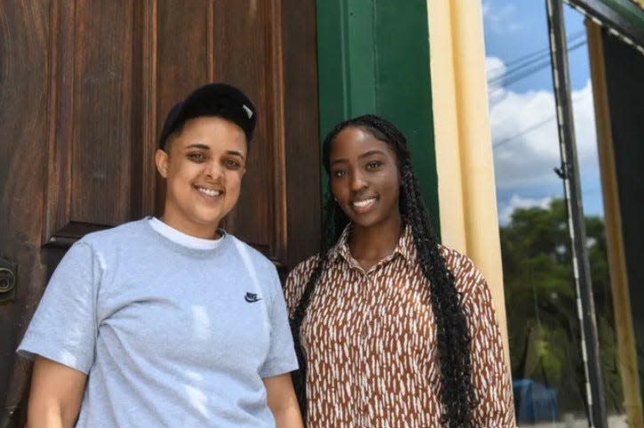 Janee (left) and Kaila Sutton returned to their popular Marie's Creole and Catering food truck after just a few months trying a brick-and-mortar location downtown.