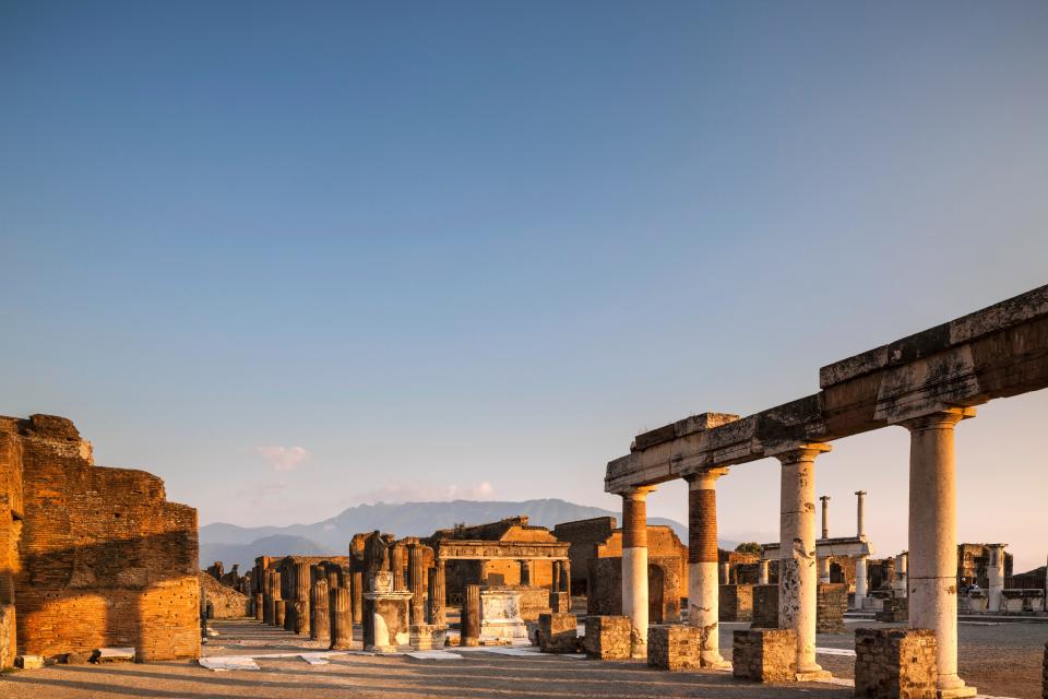 The city of Pompeii.