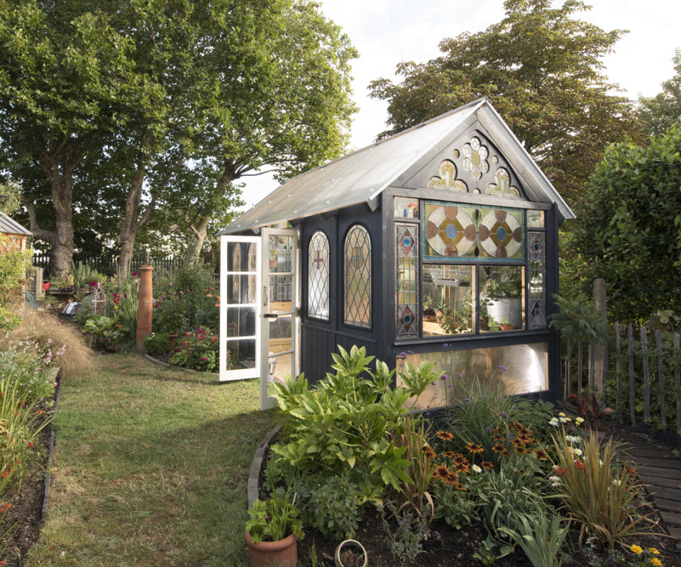 <p>CABIN & SUMMERHOUSES:<br>The Green House (Great Glass Propagator) – owned by Andy Ramsay and Kate Spencer the City of London (Picture: Shed of the Year) </p>