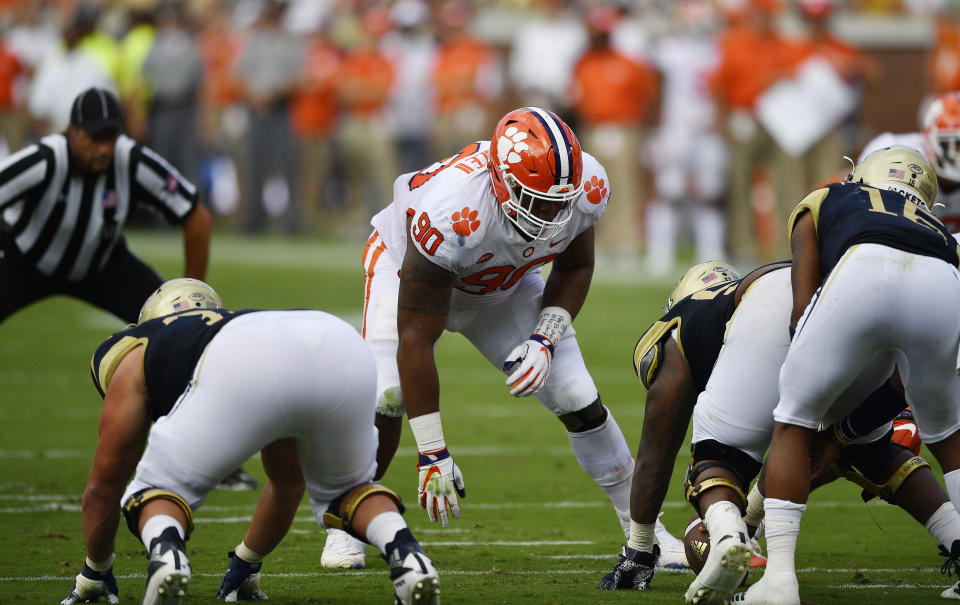 Dexter Lawrence was one of three Clemson players who tested positive for ostarine before the Cotton Bowl. (Getty)