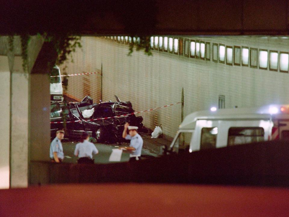 The scene of Princess Diana's fatal 1997 car accident.