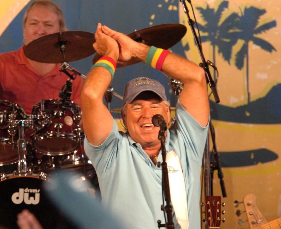 In 2009, Jimmy Buffett sings his iconic song “Fins” with new lyrics written for the team and all Dolphin fans in South Florida, at the press conference held announcing that Dolphin Stadium will be renamed LandShark Stadium.