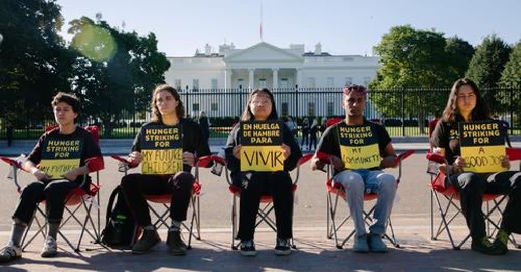 The hunger strikers are demanding action on the climate crisis (Sunrise Movement)