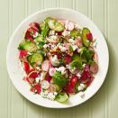 <p>Slightly spicy radishes, fresh cucumbers and sweet basil are a perfect start-of-summer salad combination.</p><p>Get the <strong><a href="https://www.goodhousekeeping.com/food-recipes/a42927822/cucumber-radish-salad-recipe/" rel="nofollow noopener" target="_blank" data-ylk="slk:Cucumber Radish Salad recipe;elm:context_link;itc:0;sec:content-canvas" class="link ">Cucumber Radish Salad recipe</a></strong>.</p><p><strong>RELATED: </strong><a href="https://www.goodhousekeeping.com/food-recipes/healthy/g31116887/spring-salads/" rel="nofollow noopener" target="_blank" data-ylk="slk:33 Fresh Spring Salads That'll Make the Most of Seasonal Produce;elm:context_link;itc:0;sec:content-canvas" class="link ">33 Fresh Spring Salads That'll Make the Most of Seasonal Produce</a></p>