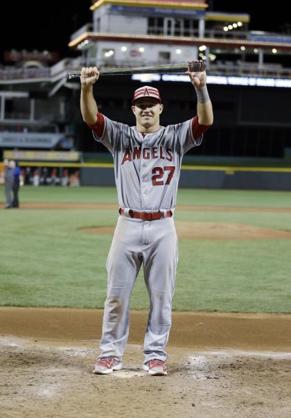 Mike Trout is the first player to be MVP in back-to-back All-Star Games. (AP)