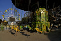 An empty amusement park is seen in Kabul, Afghanistan, Thursday, Nov. 10, 2022. The Taliban have banned women from using gyms and parks in Afghanistan, Thursday, Nov. 10. The rule, which comes into force this week, is the group's latest edict cracking down on women's rights and freedoms. (AP Photo/Ebrahim Noroozi)