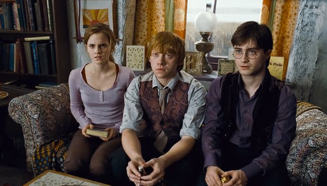 <p>Warner Brothers / courtesy Everett</p> Emma Watson, Rupert Grint, Daniel Radcliffe, 2010