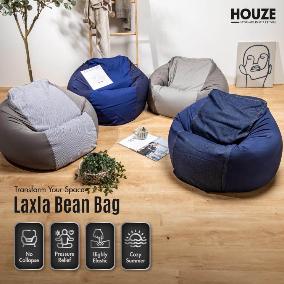 [HOUZE] Laxla Bean Bag - 4 Colours. (Photo: Shopee SG)