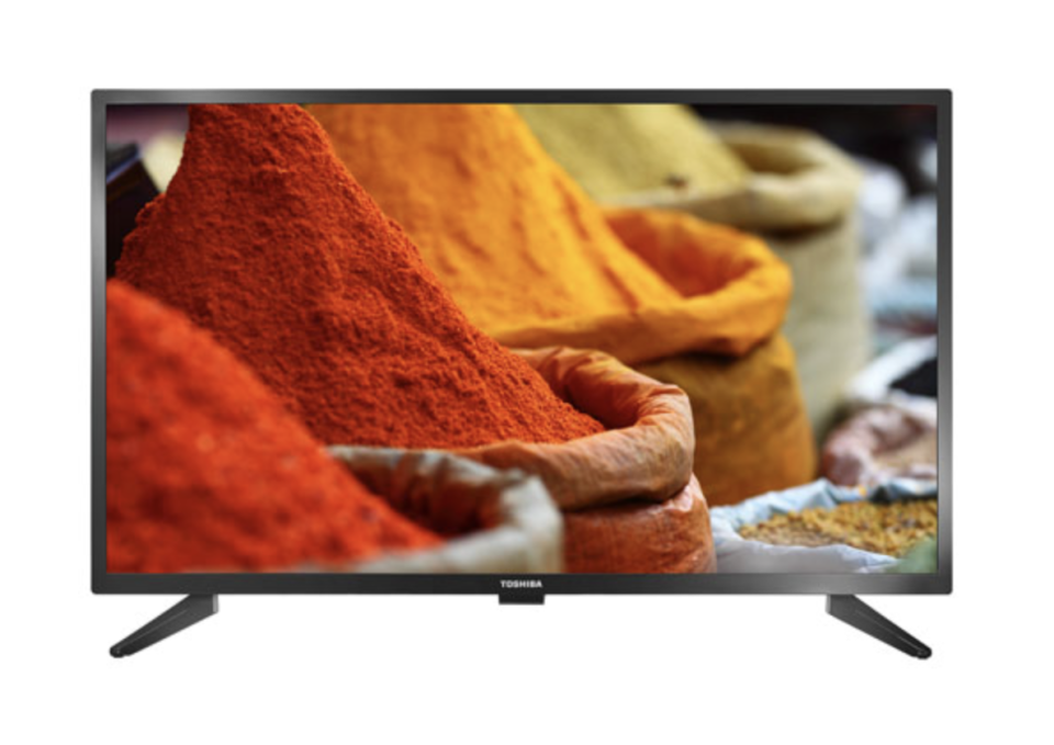 Toshiba 720p LED TV with red and orange spices on screen