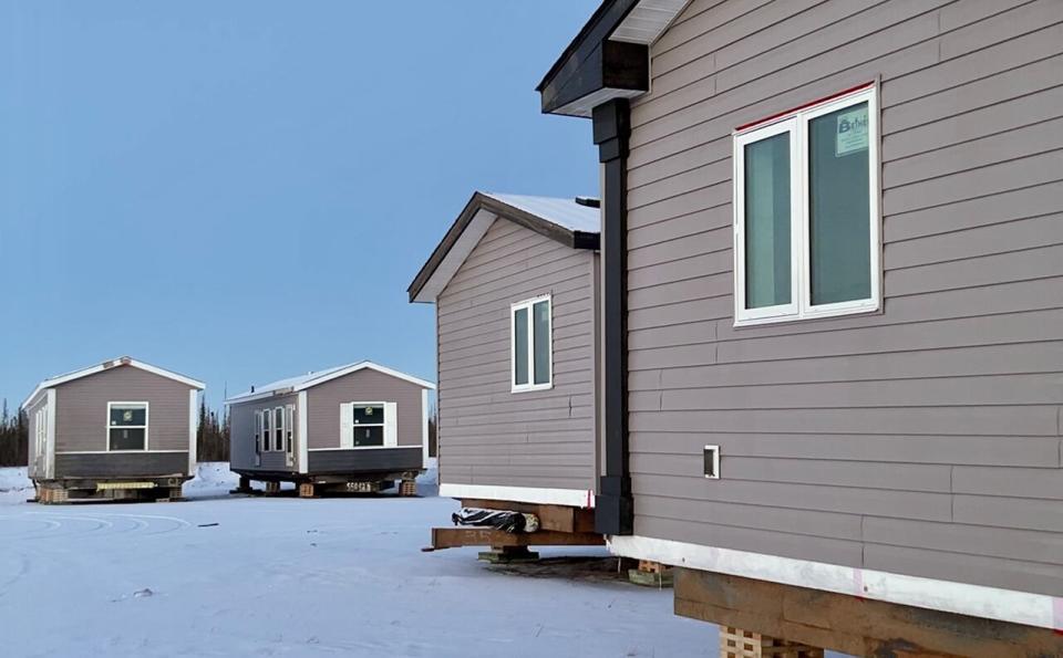 Four new homes arrived in the community on January 10.