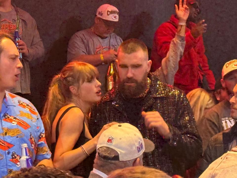 Taylor Swift, Travis Kelce, Super Bowl Party