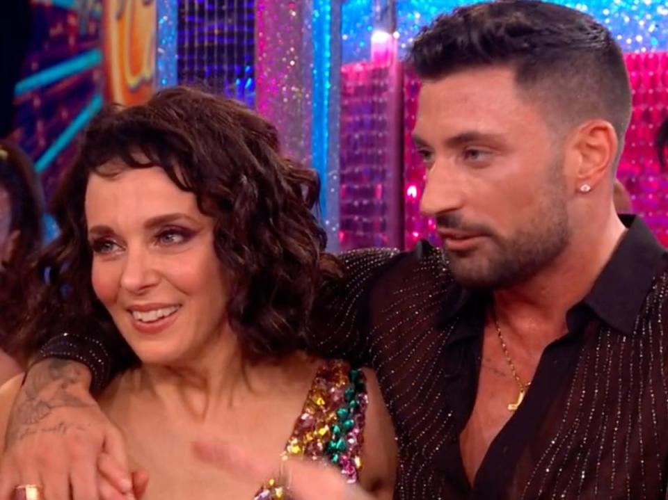 Amanda Abbington and Giovanni Pernice on ‘Strictly’ (BBC)