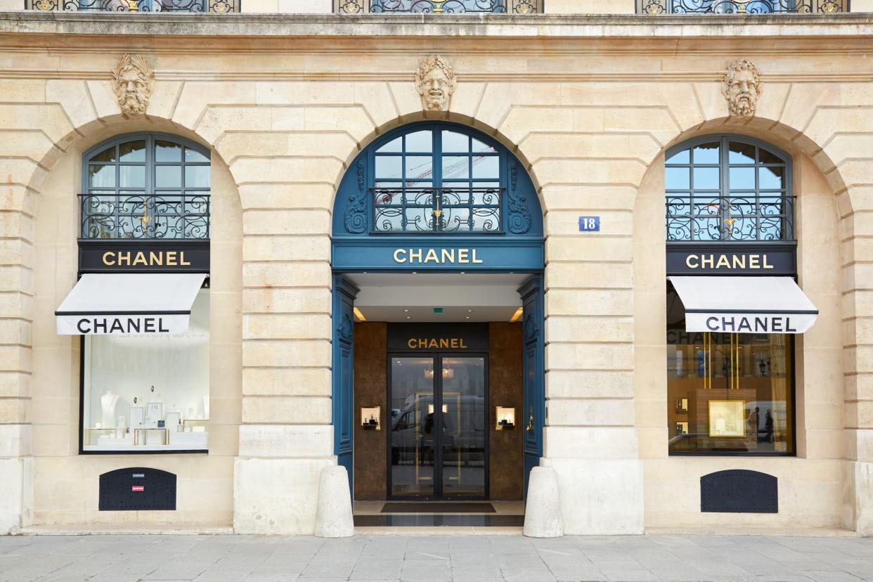 Chanel shop in place Vendome in Paris.