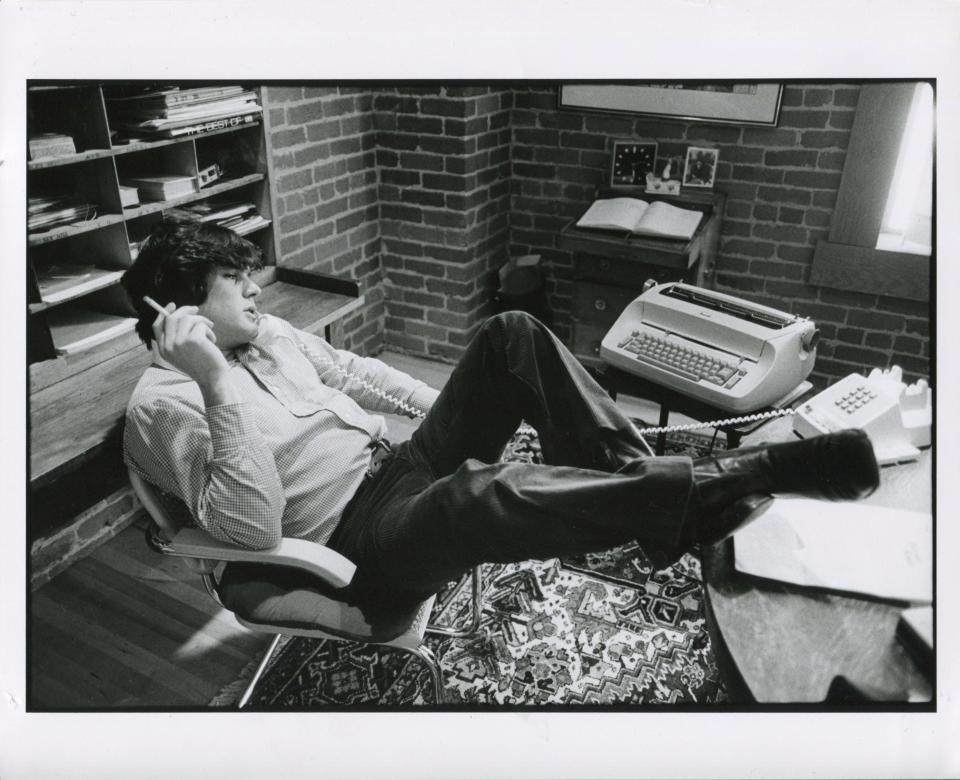 Jann Wenner in his San Francisco office, circa 1975.