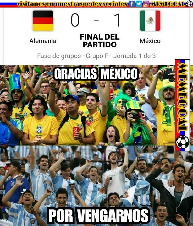 Memes Alemania vs México